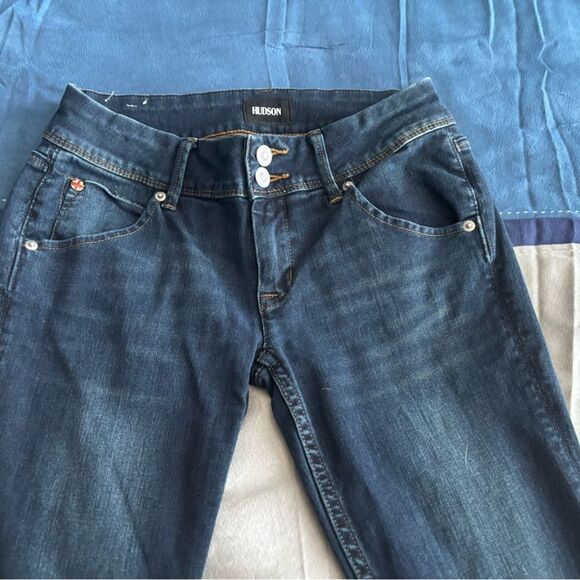 Hudson Collin Mid-Rise Skinny Jeans - 26 Tall - Picture 3 of 11